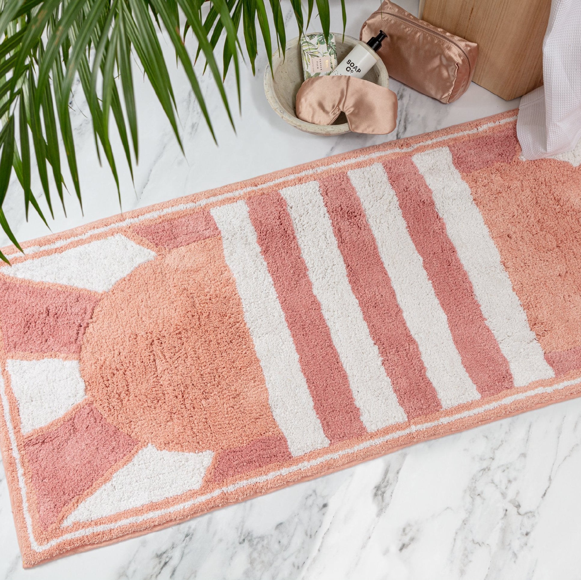 Beverly Hills Bath Runner - Peachy Parrot