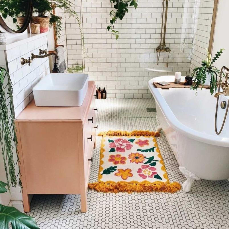 Lemonade Bath Mat - Peachy Parrot