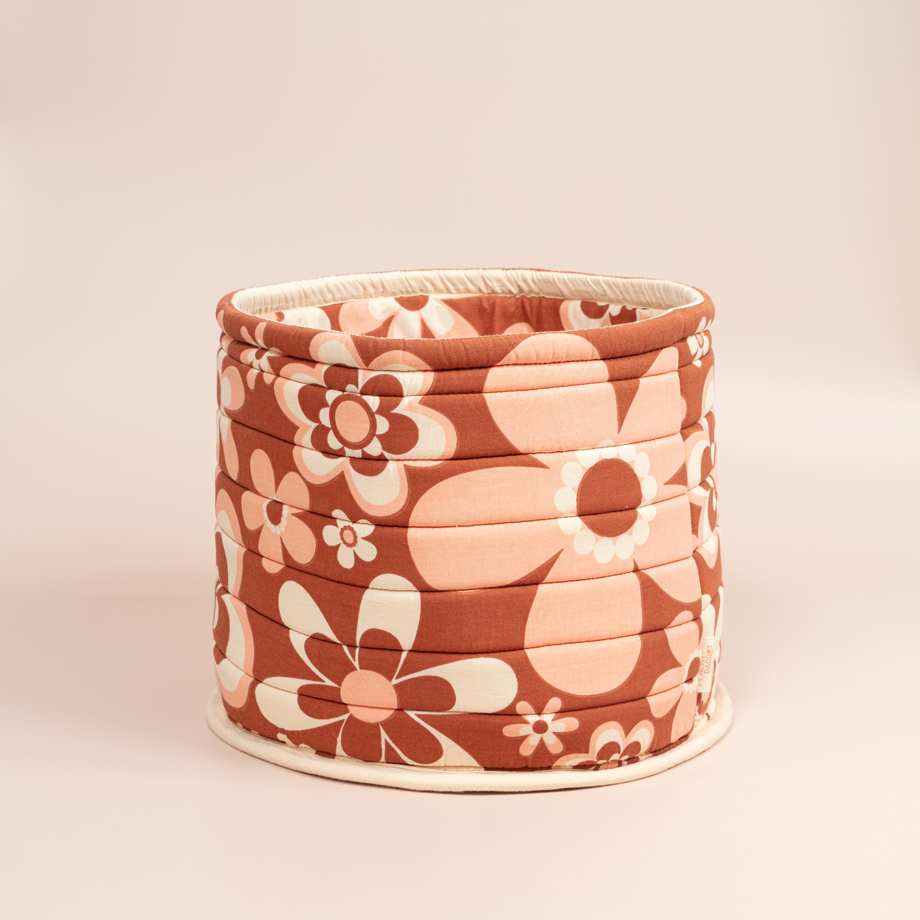 San Fran Quilted Basket - Combo - Peachy Parrot