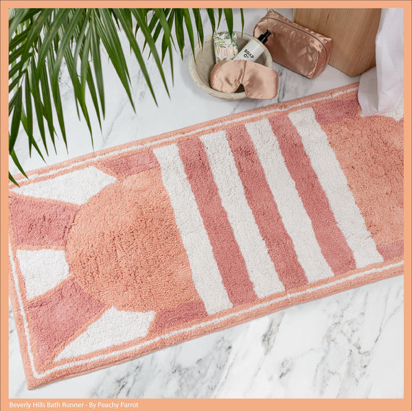 Beverly Hills Bath Runner - Peachy Parrot