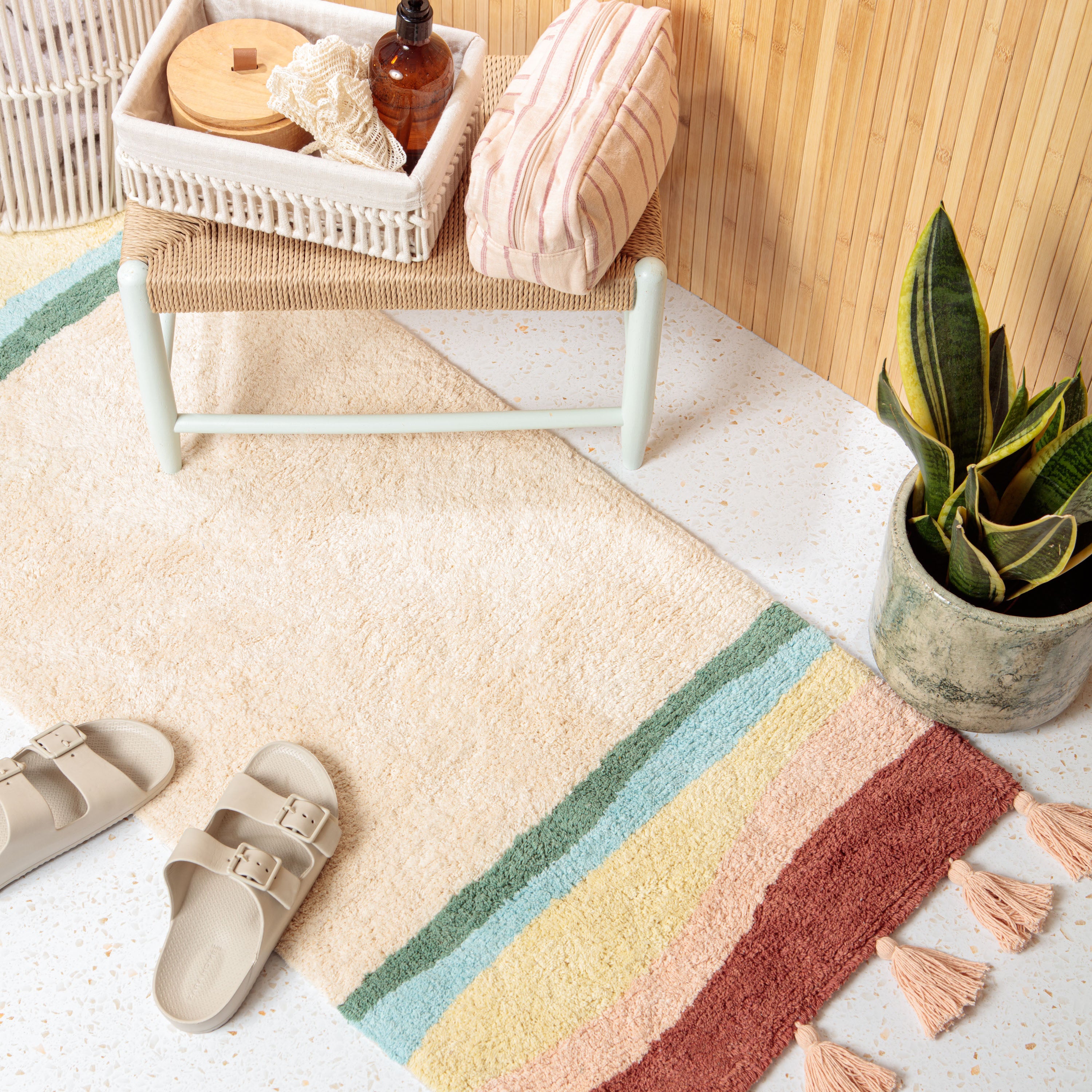 Rainbow - Hand Tufted Bath Runner