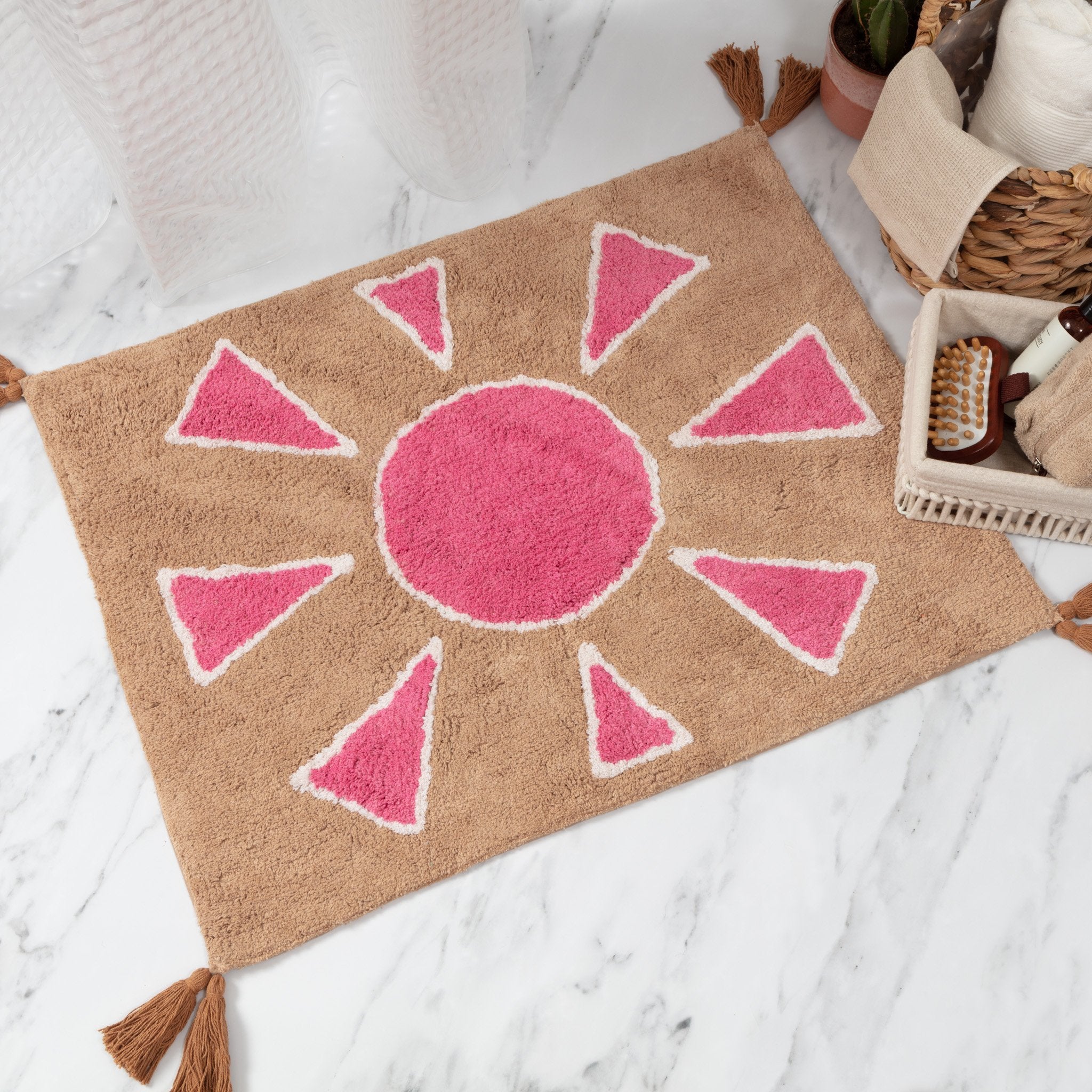 Desert Sun Bath Mat - Peachy Parrot