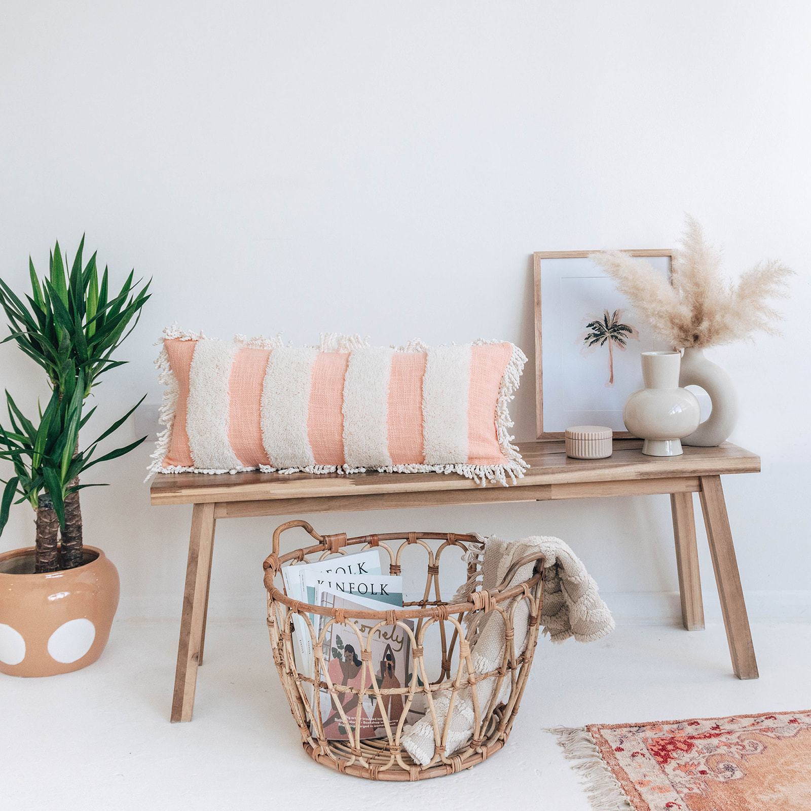 Long Beach Cushion - Peachy Parrot