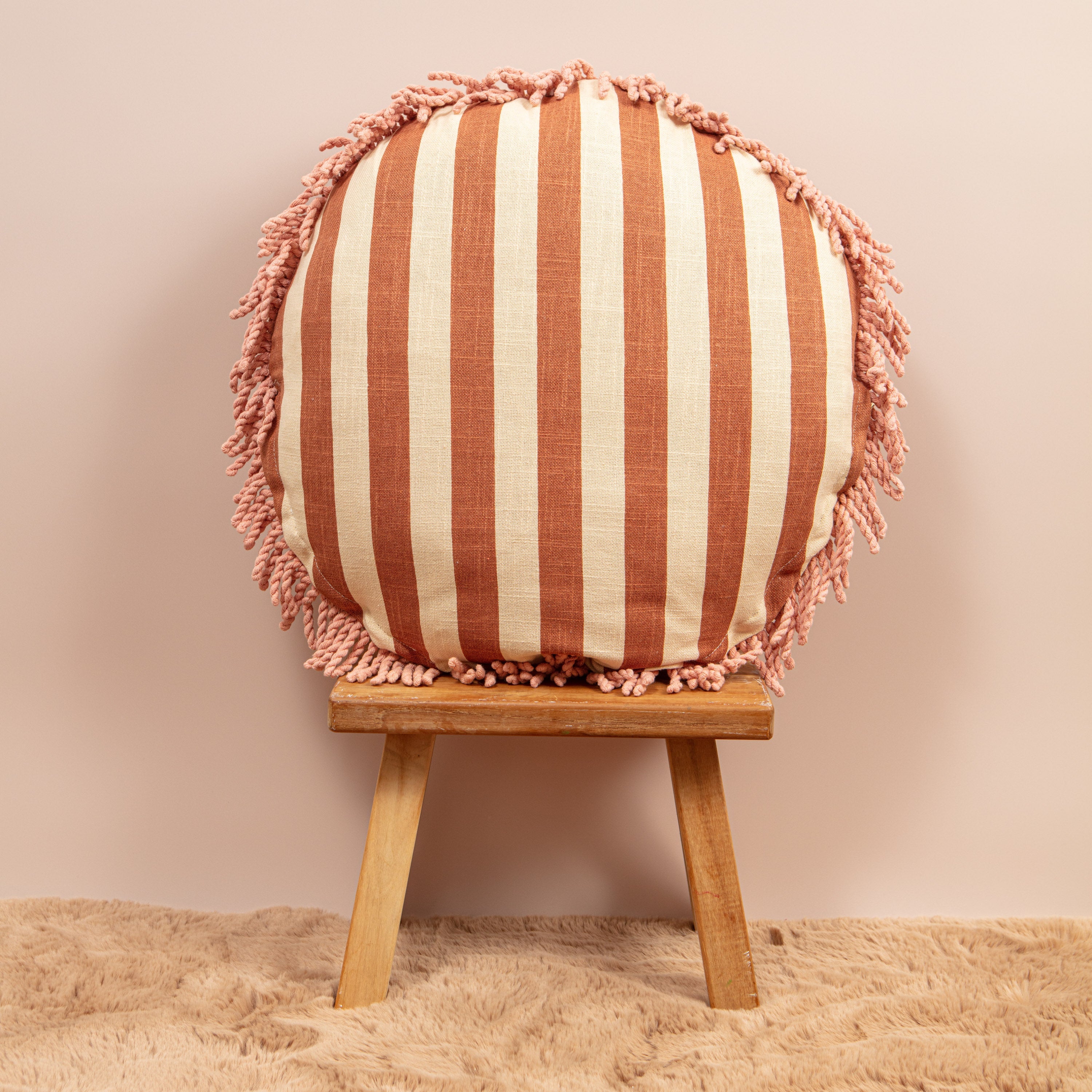 San Fran Punch Needle Cushion - Peachy Parrot